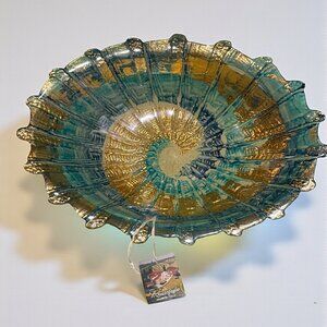 NWT  Il Quadrifoglio Hand-Crafted Italian Art Glass Bowl